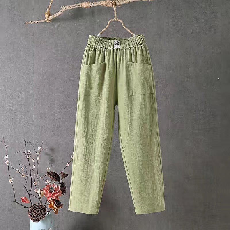 Pantalones amplios de mujeres