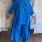 Linen pants suit set